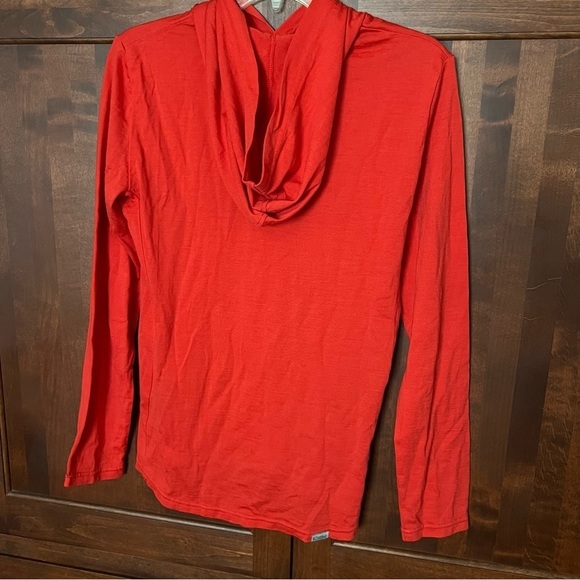 Chrome M Red Longsleeves MERINO WOOL Blend Women's Sweater Hoodie It#C52 - Picture 6 of 11